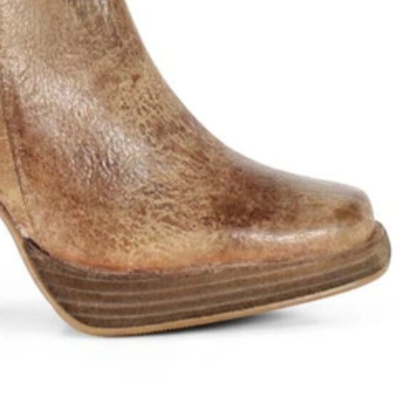 NEW DIBA TRUE Leather Mont Pelier Booties IN tan for women 1025 4m2 - Picture 6 of 9